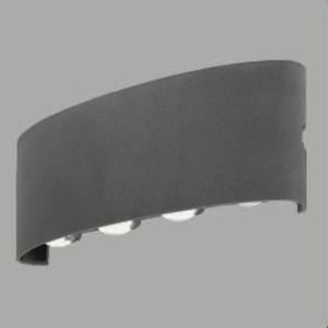SUPERSCAPE Exterior Wall Light LED grey finish up down 8x1 watt with top branded LED and high quality LED driver 3K SE2362