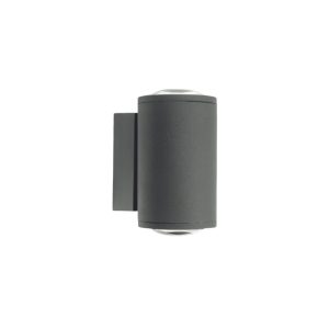 SUPERSCAPE Exterior 2X5 watt 2 way exterior wall light LED grey with top branded LED and driver 3K SE2401