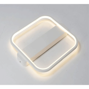 LEARC 20 watt 12 inch square white finish LED wall light 3K AP3212