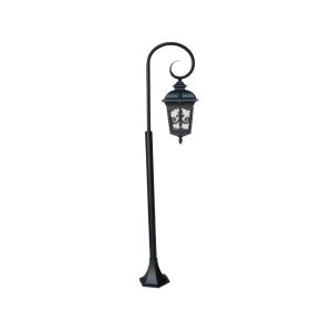 SUPERSCAPE aluminium die cast 48 inch E27 garden bollard black SK5332