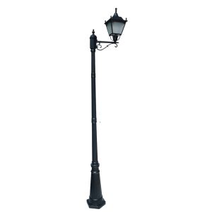 SUPERSCAPE aluminium die cast 8 feet E27 garden Pole light black SK5354