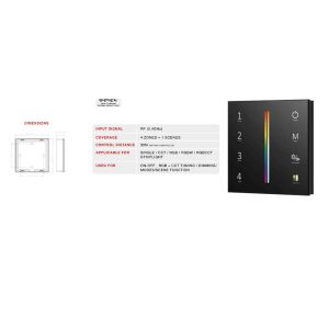 Touch Panel remote for 5 channel for DIM / CCT / RGB / RGBW / RGBCCT STRIPLIGHT MEM237