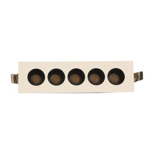 LEARC aluminium white finish 5 X 2.4 watt dimmable and tunable LED Linear down light with top quality LED and driver TR1826-DT