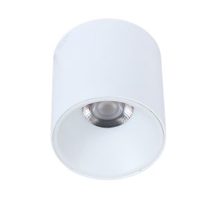 LEARC ANTI GLARE ALUMINIUM WHITE BODY,  WHITE REFLECTOR, 18 WATT COLOUR CHANGING 3 IN 1 CEILING CYLINDER TR1932-3C