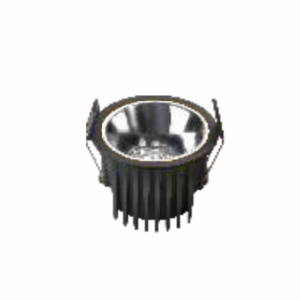 LEARC aluminium black finish chrome reflector anti glare 7 watt LED down light GS1485