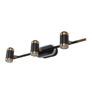 LEARC 3 x 5 watt black antique gold finish colour changing 3 in 1 tripple  spot light ZH3151